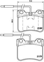 Bremžu uzliku kompl., Disku bremzes