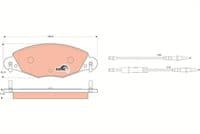 Bremžu uzliku kompl., Disku bremzes