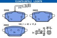 Bremžu uzliku kompl., Disku bremzes