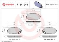 Bremžu uzliku kompl., Disku bremzes