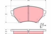 Bremžu uzliku kompl., Disku bremzes