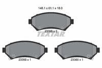 Bremžu uzliku kompl., Disku bremzes