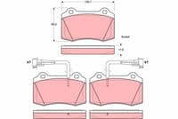 Bremžu uzliku kompl., Disku bremzes