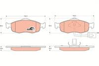 Bremžu uzliku kompl., Disku bremzes