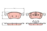 Bremžu uzliku kompl., Disku bremzes