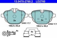 Bremžu uzliku kompl., Disku bremzes
