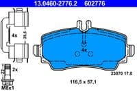 Bremžu uzliku kompl., Disku bremzes