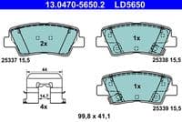 Bremžu uzliku kompl., Disku bremzes
