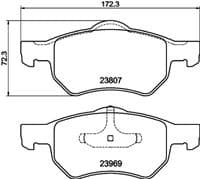 Bremžu uzliku kompl., Disku bremzes