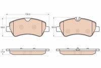 Bremžu uzliku kompl., Disku bremzes