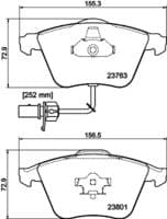 Bremžu uzliku kompl., Disku bremzes