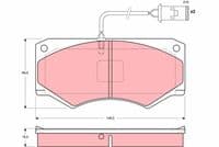 Bremžu uzliku kompl., Disku bremzes