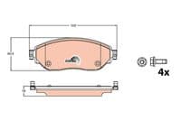 Bremžu uzliku kompl., Disku bremzes