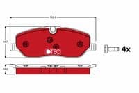Bremžu uzliku kompl., Disku bremzes