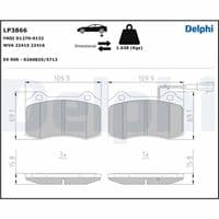 Bremžu uzliku kompl., Disku bremzes