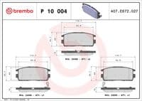 Bremžu uzliku kompl., Disku bremzes