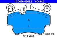 Bremžu uzliku kompl., Disku bremzes