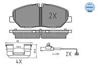 Bremžu uzliku kompl., Disku bremzes