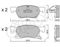Bremžu uzliku kompl., Disku bremzes