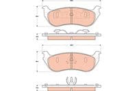 Bremžu uzliku kompl., Disku bremzes