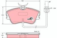 Bremžu uzliku kompl., Disku bremzes