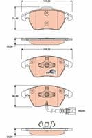 Bremžu uzliku kompl., Disku bremzes