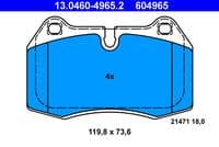 Bremžu uzliku kompl., Disku bremzes