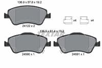 Bremžu uzliku kompl., Disku bremzes