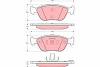 Bremžu uzliku kompl., Disku bremzes