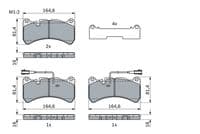 Bremžu uzliku kompl., Disku bremzes