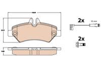 Bremžu uzliku kompl., Disku bremzes