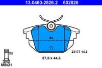 Bremžu uzliku kompl., Disku bremzes