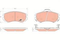 Bremžu uzliku kompl., Disku bremzes