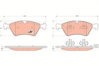 Bremžu uzliku kompl., Disku bremzes