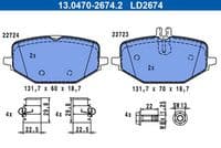 Bremžu uzliku kompl., Disku bremzes