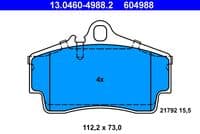 Bremžu uzliku kompl., Disku bremzes