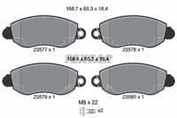 Bremžu uzliku kompl., Disku bremzes