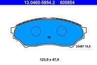 Bremžu uzliku kompl., Disku bremzes