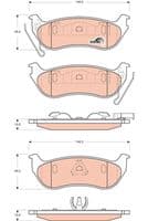 Bremžu uzliku kompl., Disku bremzes