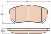 Bremžu uzliku kompl., Disku bremzes