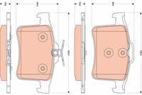 Bremžu uzliku kompl., Disku bremzes