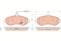 Bremžu uzliku kompl., Disku bremzes