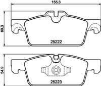 Bremžu uzliku kompl., Disku bremzes