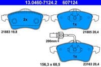 Bremžu uzliku kompl., Disku bremzes