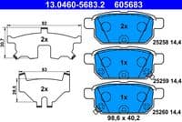 Bremžu uzliku kompl., Disku bremzes