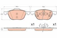 Bremžu uzliku kompl., Disku bremzes