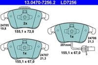 Bremžu uzliku kompl., Disku bremzes