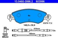 Bremžu uzliku kompl., Disku bremzes