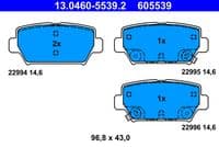 Bremžu uzliku kompl., Disku bremzes