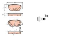 Bremžu uzliku kompl., Disku bremzes